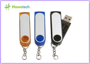Transparente Plastiktorsion USB-Stöcke personifiziert mit keychain