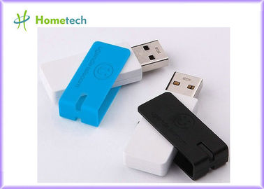 Hellblaue Plastiktorsion USB-Stöcke, Mac-Blitz-Antrieb des Rechteck-64GB