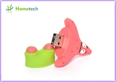 Rosa Gummikarikatur USB-Blitz-Antrieb/USB-Stick-Karte des Gewinn-7 für Büro