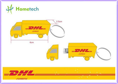 Karikatur DHL-LKW fertigte USB-Blitz-Antrieb mit Hochgeschwindigkeits-USB-Gedächtnis 4GB/8GB besonders an