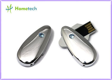 Metall/Kristalltorsion USB-Stöcke, gravierte Geschenke USB 4G 8G haftet