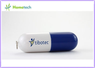 Blaue Pille Schnittstelle Plastik-USB-Blitz-Antriebsmassenplastikgedächtnis 256mb/512mb USB-STIFTES 2,0 gelesen