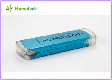 Wirkliche Kapazität fährt Plastik-USB-Blitz-Antrieb, Verschlüsselung blauer USB-Blitz