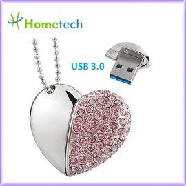 HERZ USB-Blitz-Antrieb USBs 3,0 Halsketten-32GB Kristall