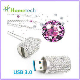 Gedächtnis 64GB 32GB 16GB fährt zylinderförmiger Kristall-USB-Blitz