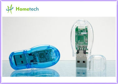 Freies Beispieltransparenter Plastik-USB-Blitz-Antrieb für Geschenke mit FCC, CER, ROSH