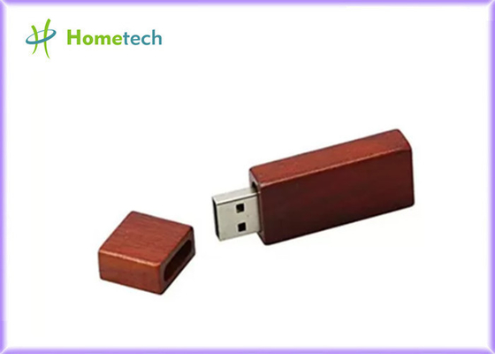 Rechteck roter hölzerner greller Hochgeschwindigkeitsantrieb 16GB USBs 3,0