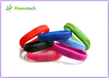 Weiß ein Grad sicherer USB-Blitz-Antrieb, Silikon-Armband USB-Memorystick